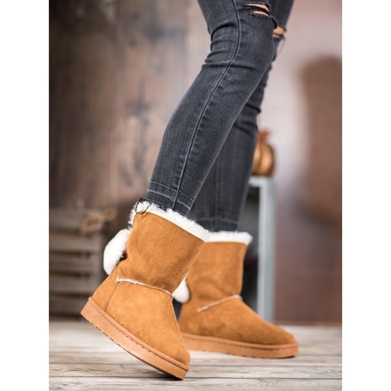 SHELOVET Warm Suede Mukluki marrón 1
