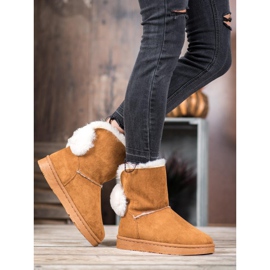 SHELOVET Warm Suede Mukluki marrón 6