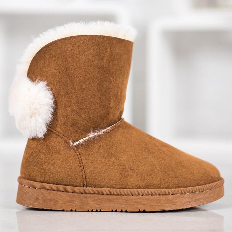 SHELOVET Warm Suede Mukluki marrón 2