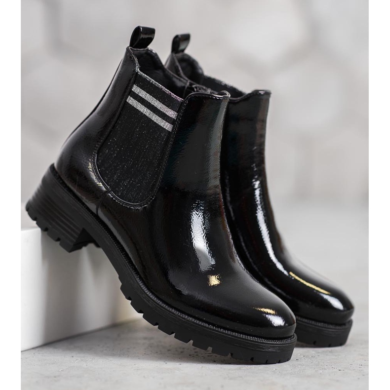 SHELOVET Botines deportivos en la plataforma negro 2