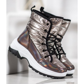 SHELOVET Botas de nieve deportivas amarillo 3