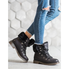 Forever Folie Botas con piel negro 4