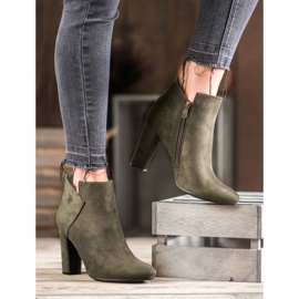 Botas de gamuza sexy VINCEZA verde 5