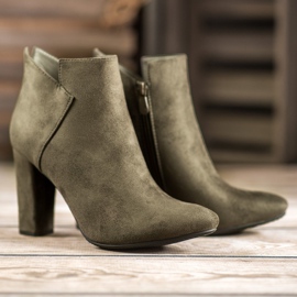 Botas de gamuza sexy VINCEZA verde 2