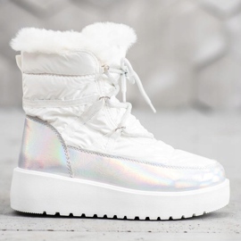 Bella Paris Botas de nieve de moda blanco 3