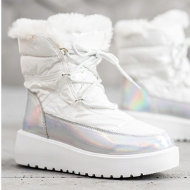 Bella Paris Botas de nieve de moda blanco 4