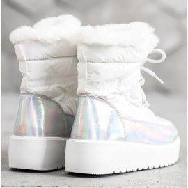 Bella Paris Botas de nieve de moda blanco 5