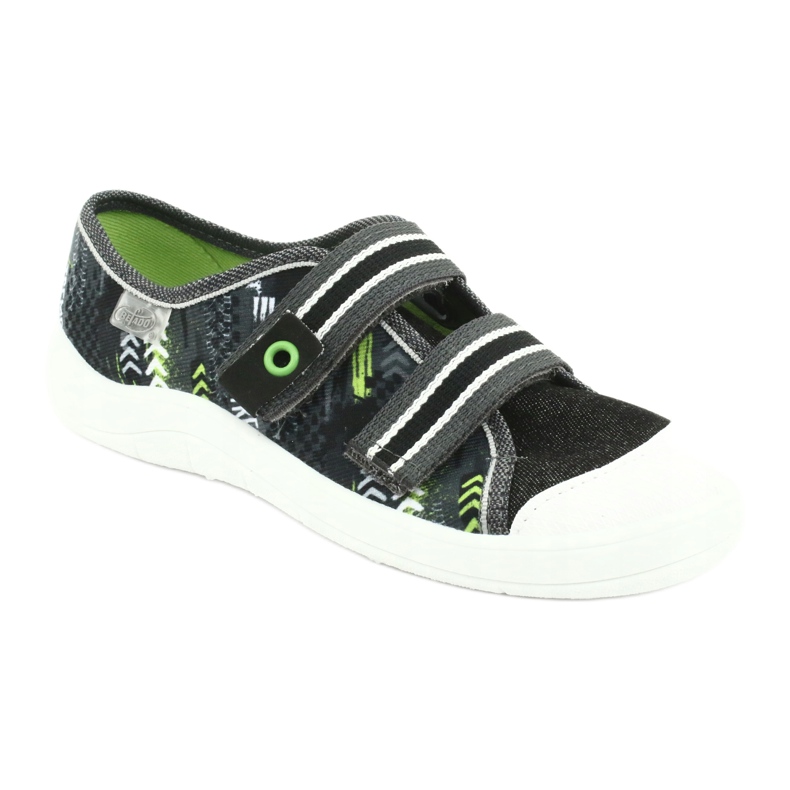 Calzado infantil befado 672Y069 negro gris verde 1