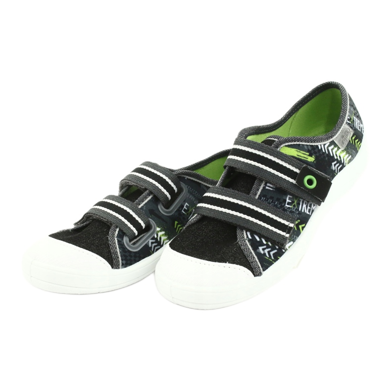 Calzado infantil befado 672Y069 negro gris verde 3
