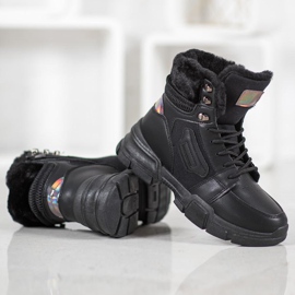 SHELOVET Botines Deportivos Con Efecto Holo negro 5