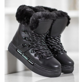 Bella Paris Botas de nieve negras clásicas negro 3