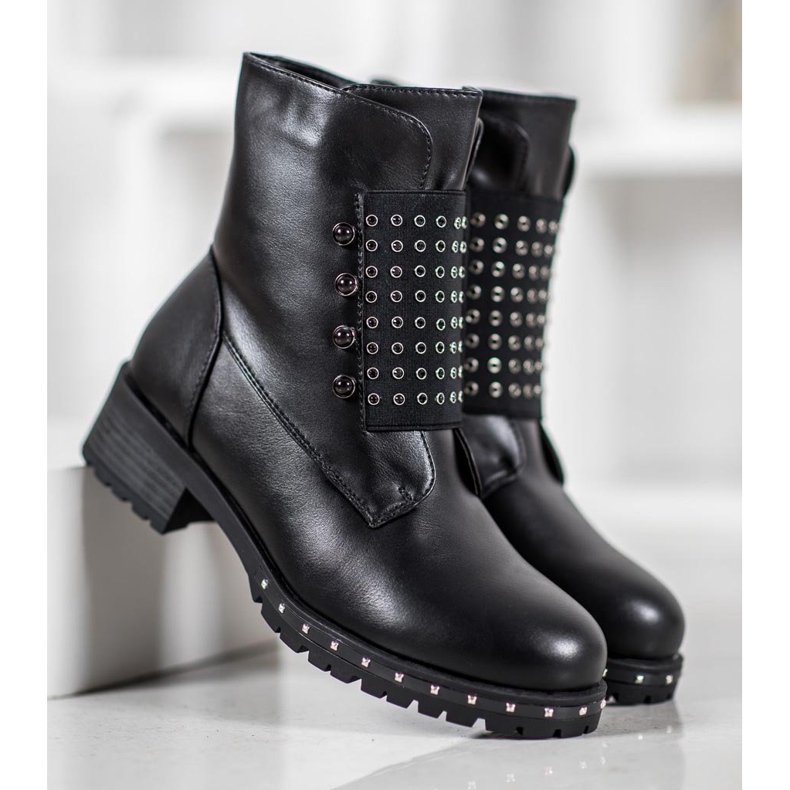 J. Star Trabajadores de moda con diamantes de imitación negro 2