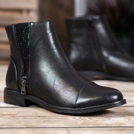 J. Star Botas elegantes con cristales negro 2