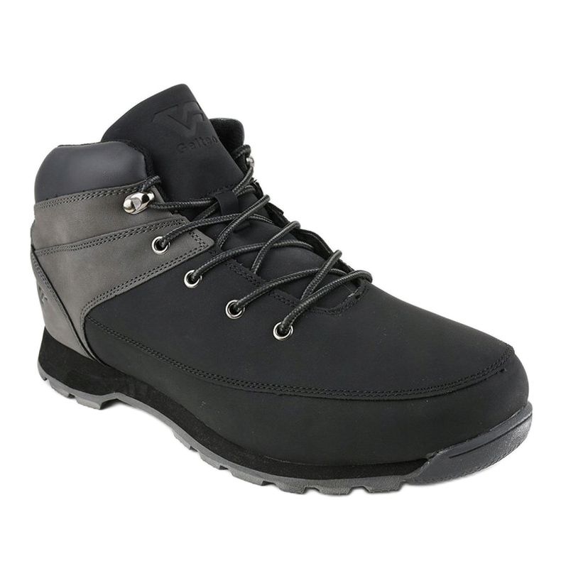 Botas de montaña negras aisladas para hombre T-1918 negro gris 1 Botas de montaña negras aisladas para hombre T-1918 negro gris 1