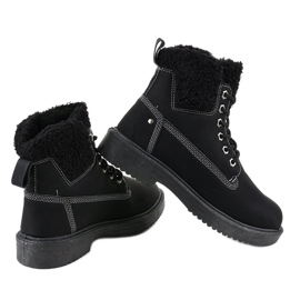 Botas negras aisladas A6308 negro 3