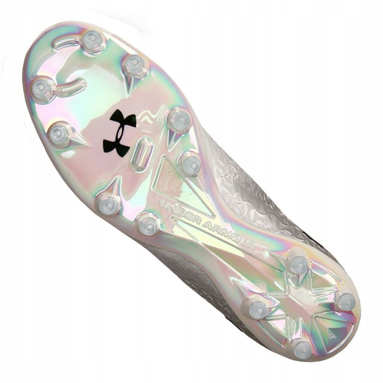 Botas de fútbol Under Armour Magnetico Pro Fg M 3000111-100 blanco gris 2