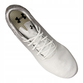 Botas de fútbol Under Armour Magnetico Pro Fg M 3000111-100 blanco gris 3