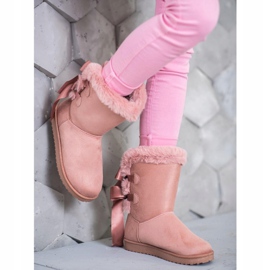Mukluki alto con arcos rosado 4