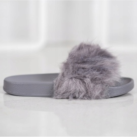 SHELOVET Zapatillas de Goma con Piel gris 6
