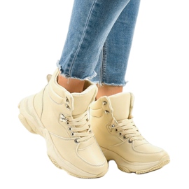 Zapatillas de mujer beis con aislamiento C-3132 beige 1