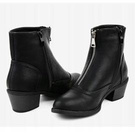 Botas negras aisladas AB1047 negro 4