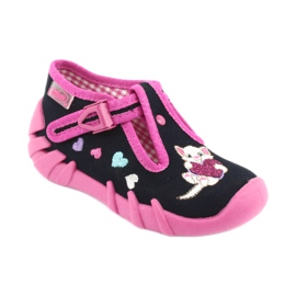 Calzado infantil befado 110P336 azul marino rosado 1