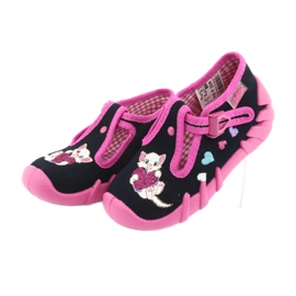 Calzado infantil befado 110P336 azul marino rosado 3