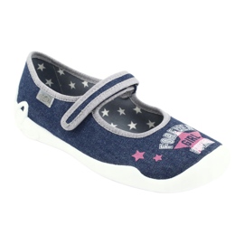 Calzado infantil befado 114Y369 azul rosa gris 1