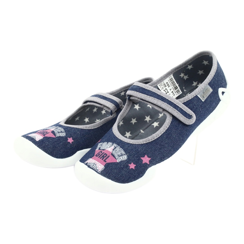 Calzado infantil befado 114Y369 azul rosa gris 3
