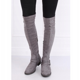 Botas de montar de ante gris K1807811 Gris 2