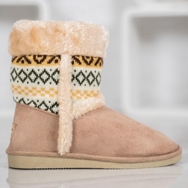 Badoxx Botas de nieve con estampado étnico marrón 1 Badoxx Botas de nieve con estampado étnico marrón 1