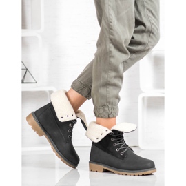 Super Me Botas con cordones negro 11