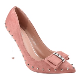 Bombas de color rosa brillante en el talón NF-05 1