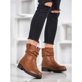 Super Me Cálidas botas de vaquero marrón 4