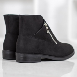 ENPLUS Botas de moda con cremallera. negro 2
