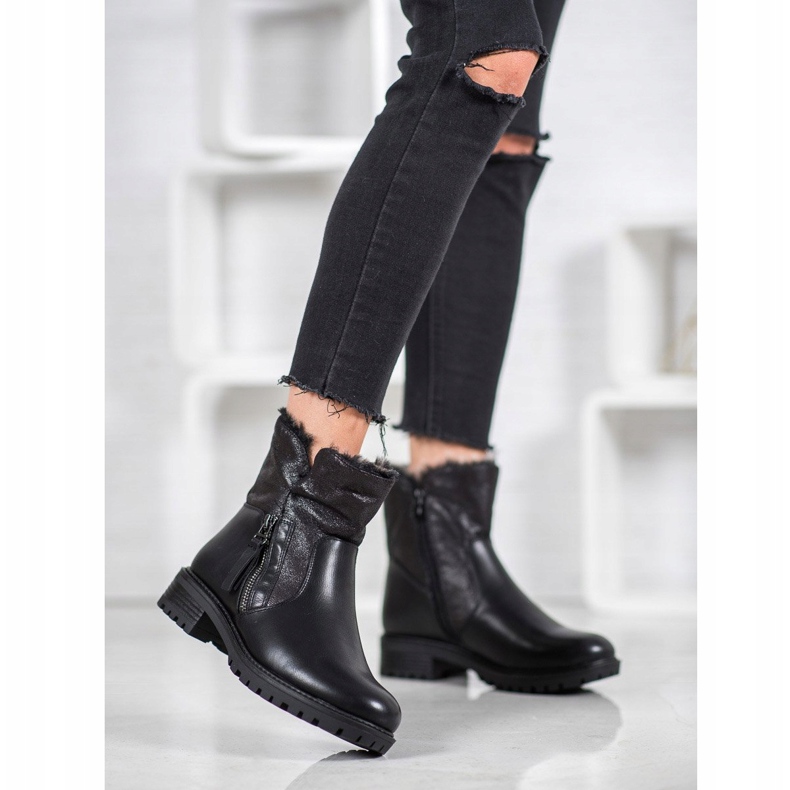 SHELOVET Trabajadores cálidos con brillo negro 1