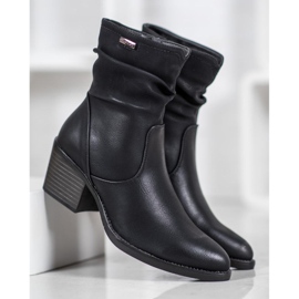 J. Star Botas de vaquero con cuero ecológico negro 2