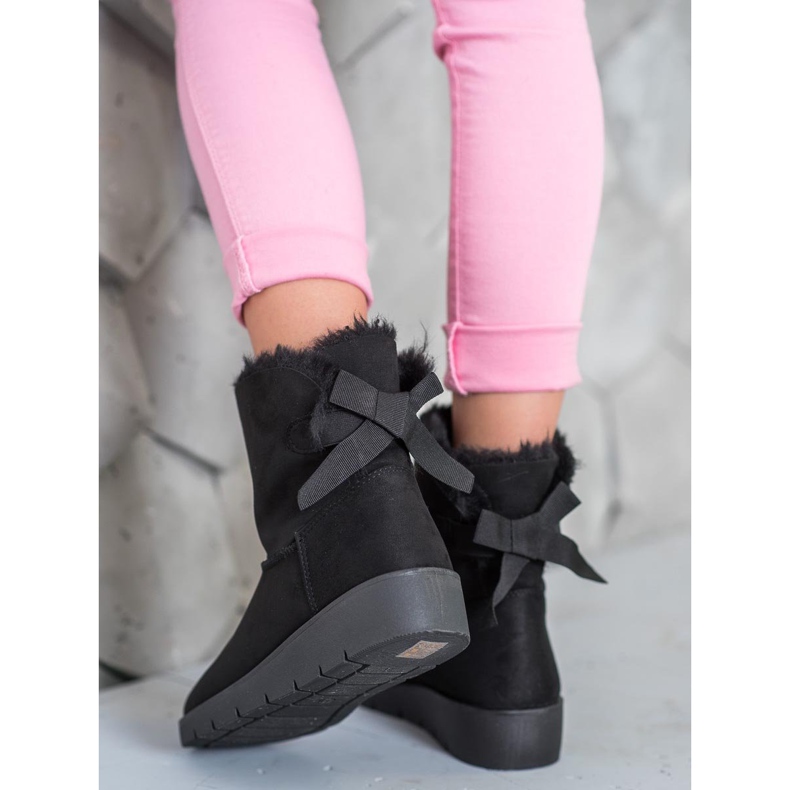 SHELOVET Mukluki negro en la plataforma 1