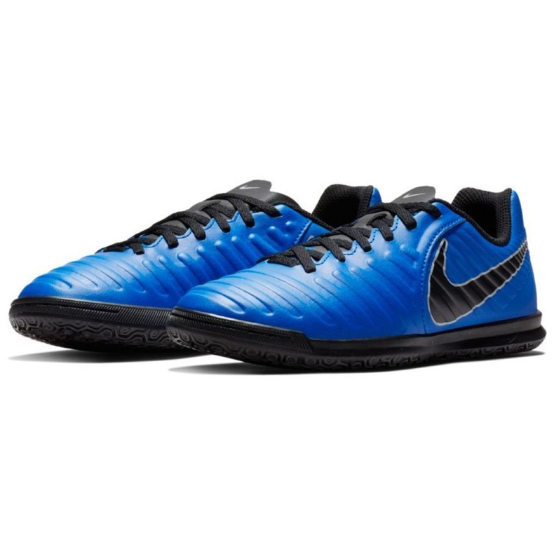 Zapatillas de fútbol Nike Tiempo Legend 7 Club Ic Jr AH7260 400 azul marino azul 2