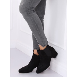 Botines Chelsea negros con tacón ancho B-6858 Negro 2