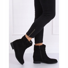 Botas negras con cuña oculta G-7605 Negra negro 4