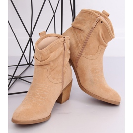 Bota campera corta ante beige 9166 Beige 1