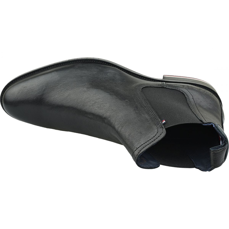 Botines Chelsea de cuero Signature de Tommy Hilfiger M FM0FM02421 990 negro 2 Botines Chelsea de cuero Signature de Tommy Hilfiger M FM0FM02421 990 negro 2