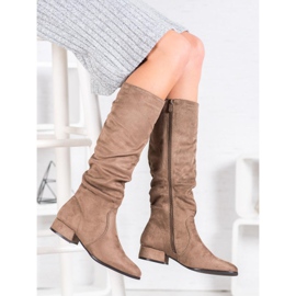 Super Mode Botas beige clásicas marrón multicolor 3