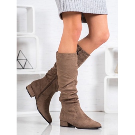 Super Mode Botas beige clásicas marrón multicolor 1 Super Mode Botas beige clásicas marrón multicolor 1