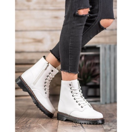 SHELOVET Trabajadores blancos con cuero ecológico 1