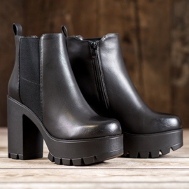 Seastar Botas de moda en la plataforma negro 2 Seastar Botas de moda en la plataforma negro 2