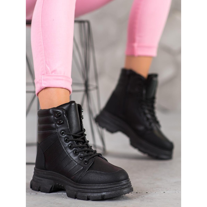 SHELOVET Zapatos negros de moda 1