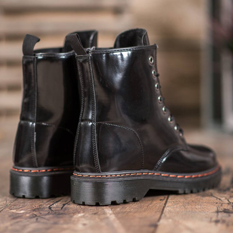 SHELOVET Trabajadores negros con cuero ecológico 1