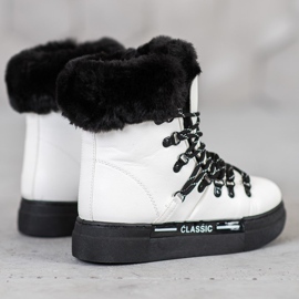 Bella Paris Botas de nieve blancas clásicas blanco 2